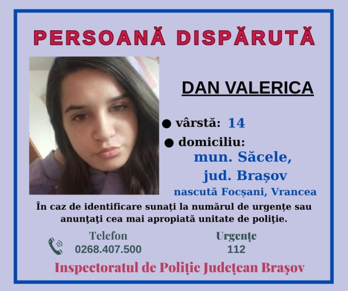 UPDATE/Fata de 14 ani, dată dispărută, după ce a plecat spre școală, a fost găsită