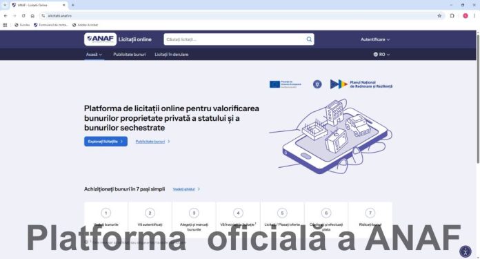 ANAF lansează platforma eLicitațiiANAF pentru vânzarea online a bunurilor confiscate și sechestrate
