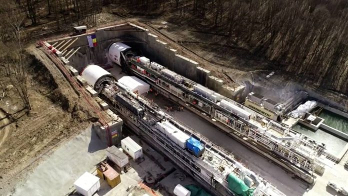 Proiectul feroviar Apața–Cața, în topul celor mai complexe lucrări cu TBM din Europa