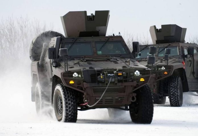 Autovehicule tactice blindate COBRA II, pe drumurile publice
