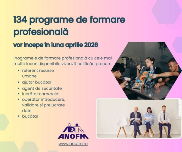 Cursuri gratuite pentru șomeri și persoane în căutarea unui loc de muncă, în aprilie