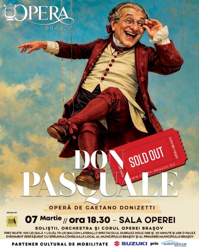 „Don Pasquale”, pe scena Operei Brașov