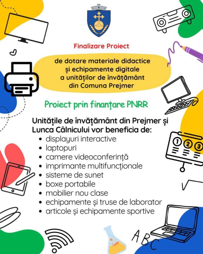 Modernizare în educație: Echipamente digitale și mobilier nou pentru elevii din Prejmer și Lunca Câlnicului