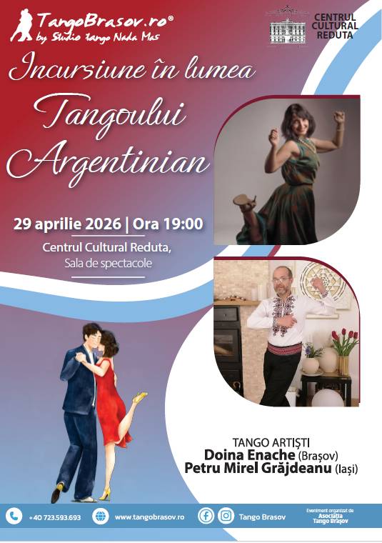 Seară de tango argentinian, la Centrul Cultural Reduta, de Ziua Internațională a Dansului