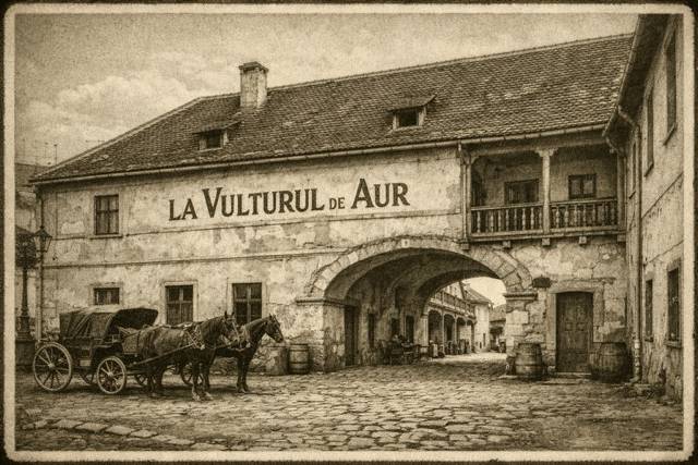 Martor tăcut al unei epoci pierdute: Hanul „La Vulturul de Aur” – memoria ascunsă a Brașovului vechi