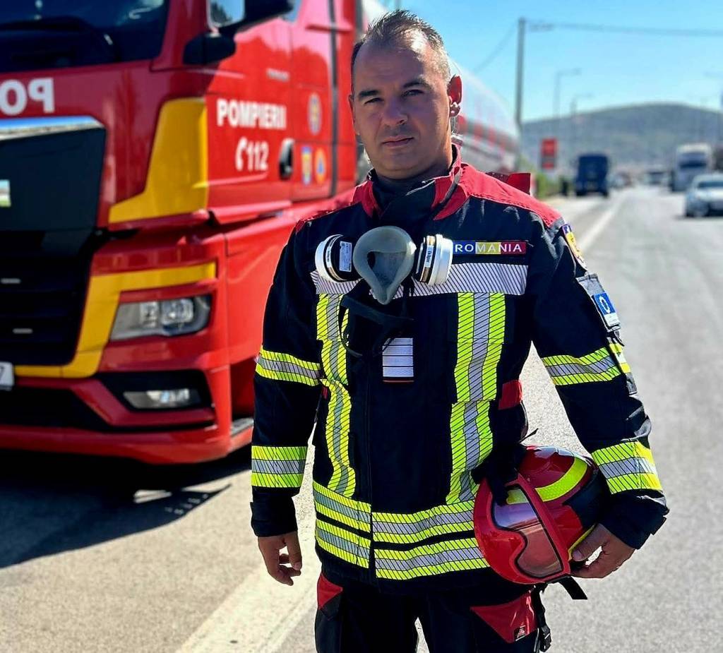 Poza pentru articolul Un pompier brașovean a intervenit la un incendiu, deși era în timpul liber