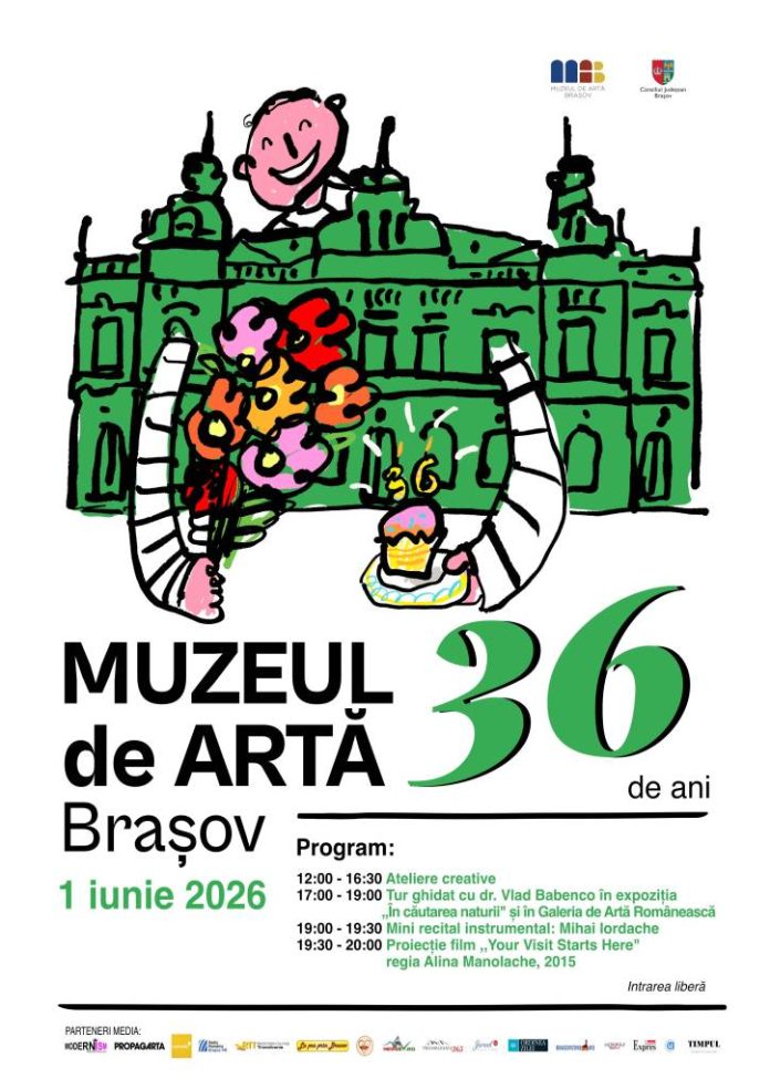 Muzeul de Artă Brașov împlinește 36 de ani pe 1 iunie și sărbătorește alături de public prin artă
