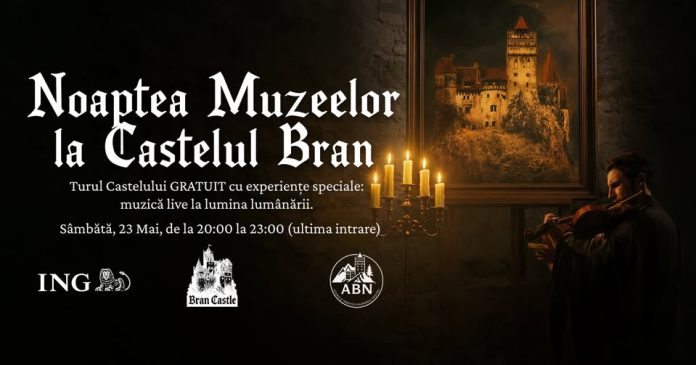 Noaptea Muzeelor, la Castelul Bran: Acces gratuit și muzică live la lumina lumânărilor