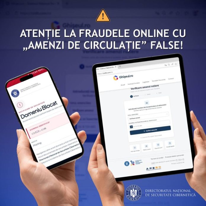 Atenție: Continuă fraudele online cu „amenzi de circulație” false!