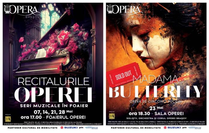Recital în foaier și „Madama Butterfly”, în programul Operei Brașov din această săptămână