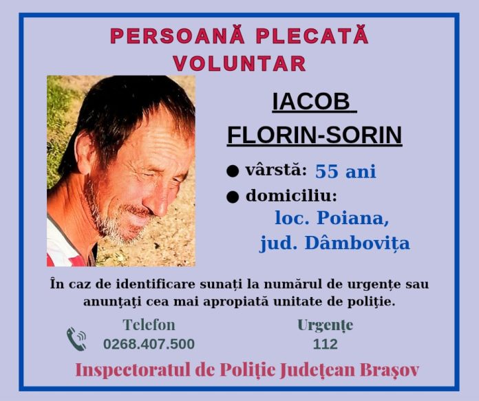 Poliția Brașov caută un bărbat de 55 de ani dispărut de la o stână situată între județele Brașov și Prahova