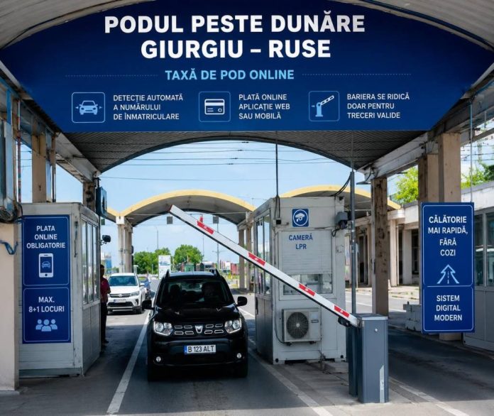 Plata electronică la Podul Giurgiu–Ruse intră în linie dreaptă. Sistemul eTarifGiurgiuPod va fi lansat pe 15 iunie