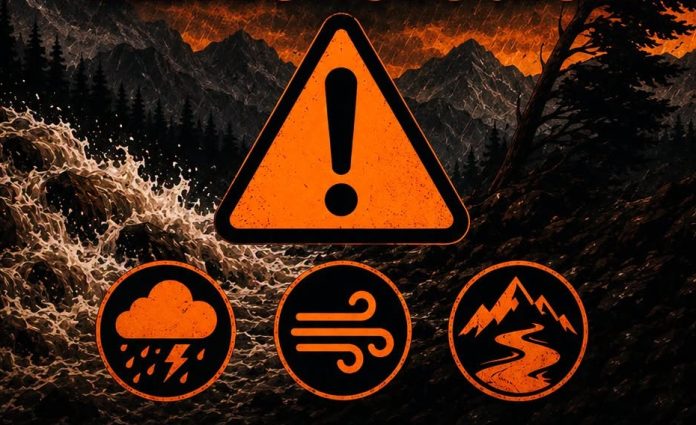 Cod portocaliu hidrologic în județul Brașov. Salvamont avertizează asupra riscului de viituri și inundații