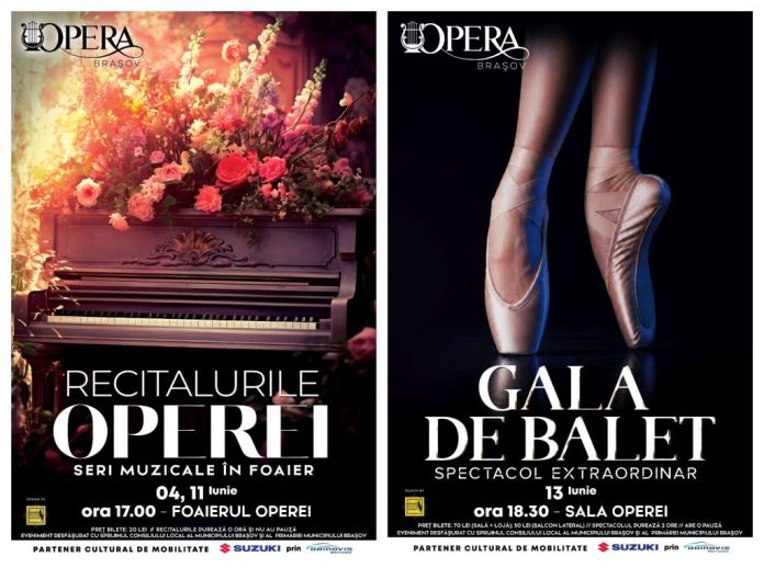 Gala de Balet și un nou recital în foaier, în această săptămână, la Opera Brașov