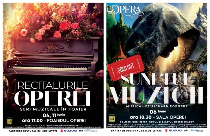 Recital în foaier și musicalul „Sunetul muzicii”, la Opera Brașov