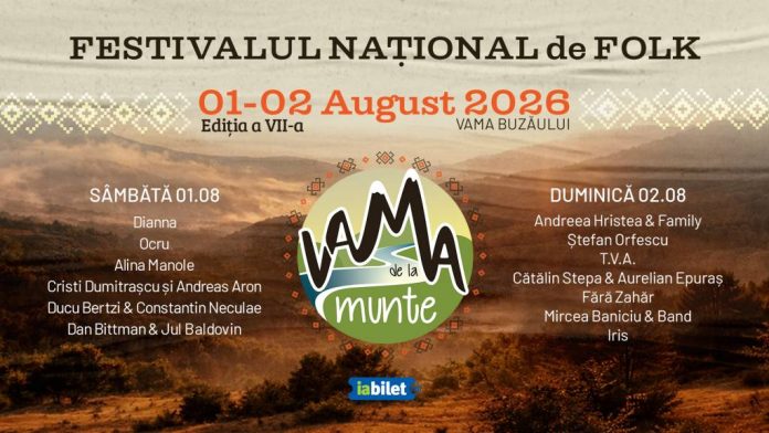 Festivalul Național de Folk „Vama de la Munte” revine la Vama Buzăului cu concerte, activități pentru copii și foc de tabără
