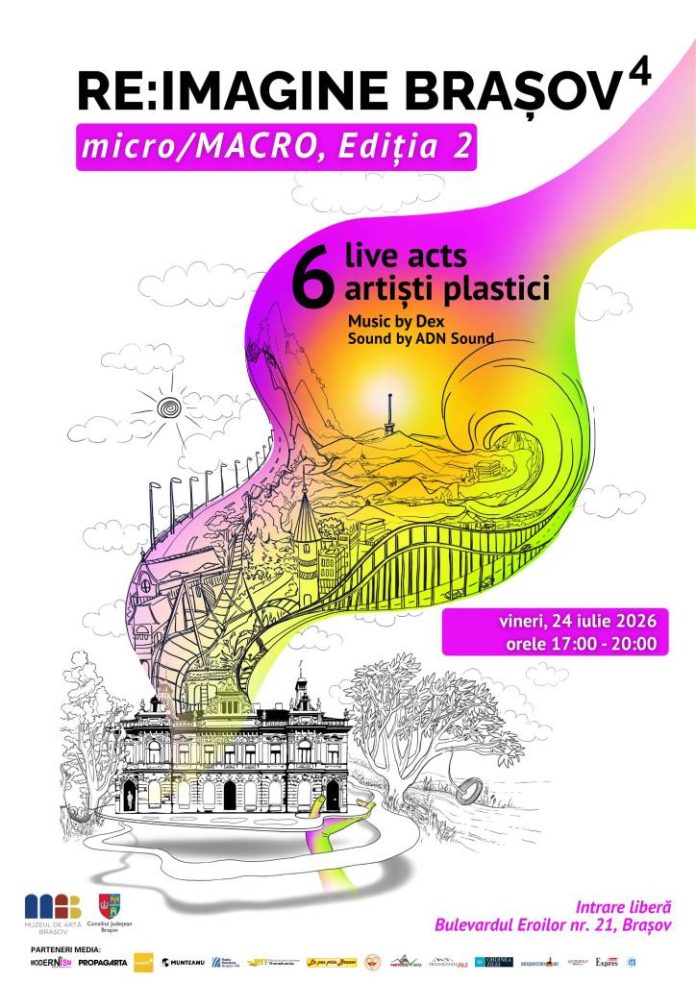 Ultimul eveniment de creație live „Re:Imagine Brașov – micro/MACRO” din acest an reunește șase artiști contemporani