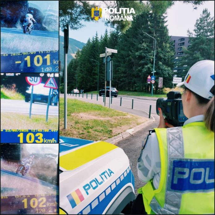 Peste 70 de amenzi în Poiana Brașov. 16 șoferi au rămas fără permis pentru viteză