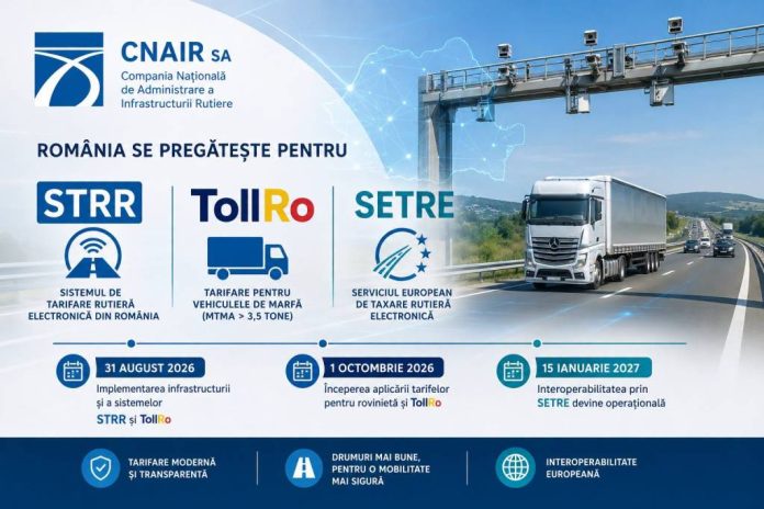 Se schimbă taxarea pe drumurile din România: STRR și TollRo intră în implementare din 31 august 2026