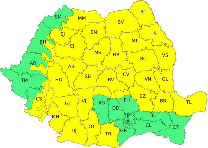 Cod Galben de vânt în județul Brașov, marți, 18 august. Rafale de până la 90 km/h la munte