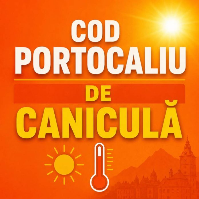 Brașovul, sub Cod Portocaliu de caniculă. Recomandările ISU pentru populație