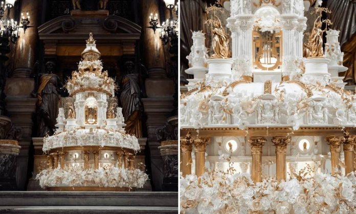 Un cofetar a lucrat patru luni: Un tort de nuntă monumental de 500 de kilograme