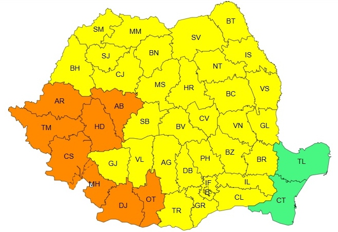 Caniculă în România. ANM anunță temperaturi de până la 39 de grade și nopți tropicale