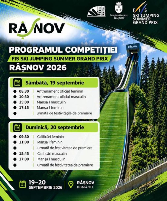 Pregătiți pentru spectacol! Programul FIS Ski Jumping Summer Grand Prix Râșnov 2026