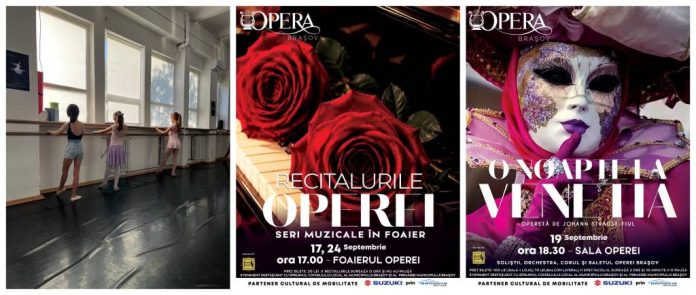 Stagiunea 2026-2027 începe la Opera Brașov cu „Ora de balet”, recital în foaier și „O noapte la Veneția”