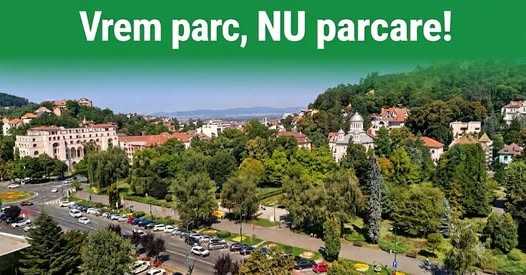 Șocul parcării subterane: Brașovul protestează împotriva distrugerii Parcului Central