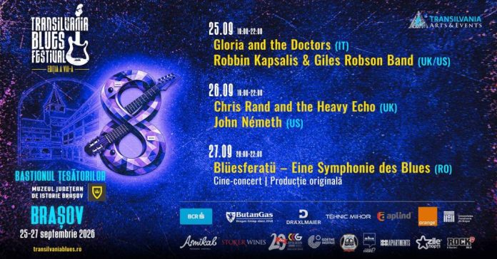 Transilvania Blues Festival revine la Brașov, într-un nou format. Trei zile de muzică la Bastionul Țesătorilor