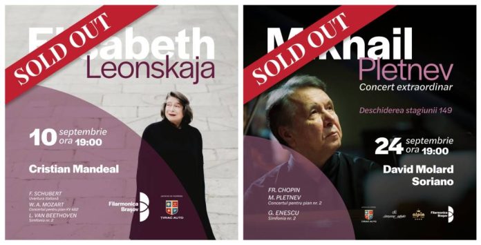 Primele concerte din Stagiunea 149 a Filarmonicii Brașov, SOLD OUT