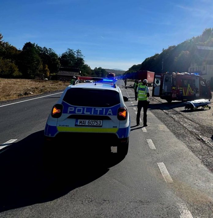 UPDATE. Accident pe DN 1, între Perșani și Vlădeni