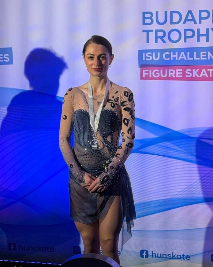 Julia Sauter, argint la Budapesta! Record personal pentru patinatoarea Coronei Brașov