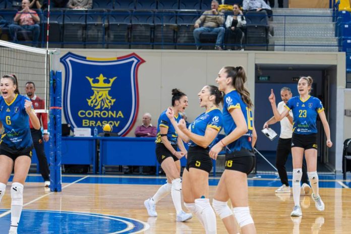Volei feminin: Corona Brașov, victorie de senzație cu vicecampioana Alba Blaj! Brașovencele s-au impus în decisiv
