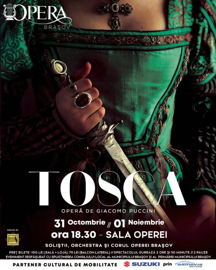 Opera „Tosca”, de Giacomo Puccini, pe scena Operei Brașov