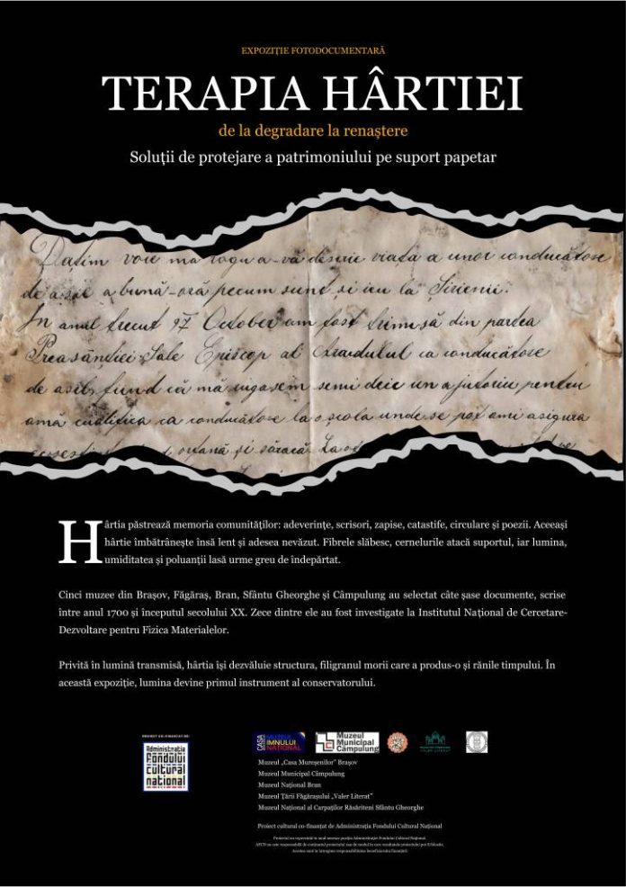 „Terapia hârtiei” la Muzeul „Casa Mureșenilor” din Brașov. Expoziție și ateliere dedicate documentelor de patrimoniu