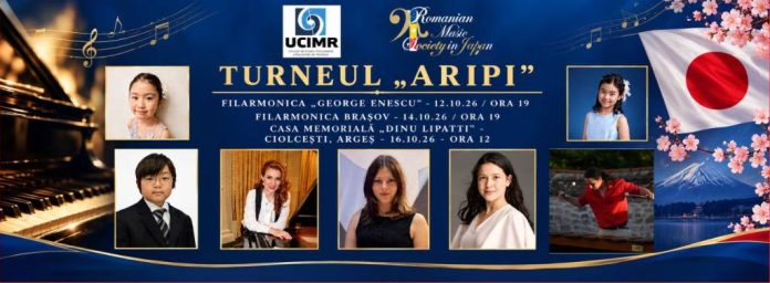 Turneul „Aripi” aduce la București, Brașov și Ciolcești patru tineri pianiști japonezi